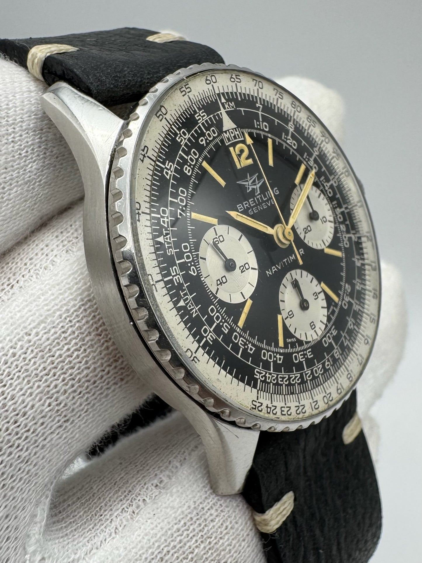 Breitling Navitimer Vintage 806 Steel Twin Jet Stunning Patina (Serviced)