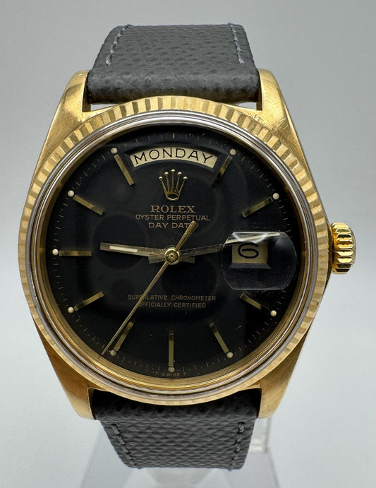 Rolex Day-Date 36 Black Matte Tritium Dial No Hyphen (Serviced)