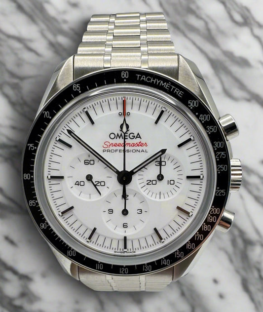 Omega Speedmaster Professional Moonwatch White Dial 2025 (Full-Set/Mint)