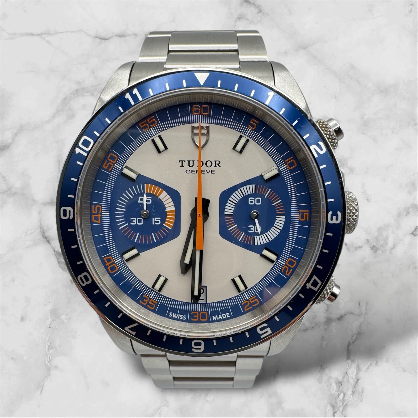 Tudor Heritage Chrono Blue Carlo Blue/Grey 2015 (Full-Set/Mint)