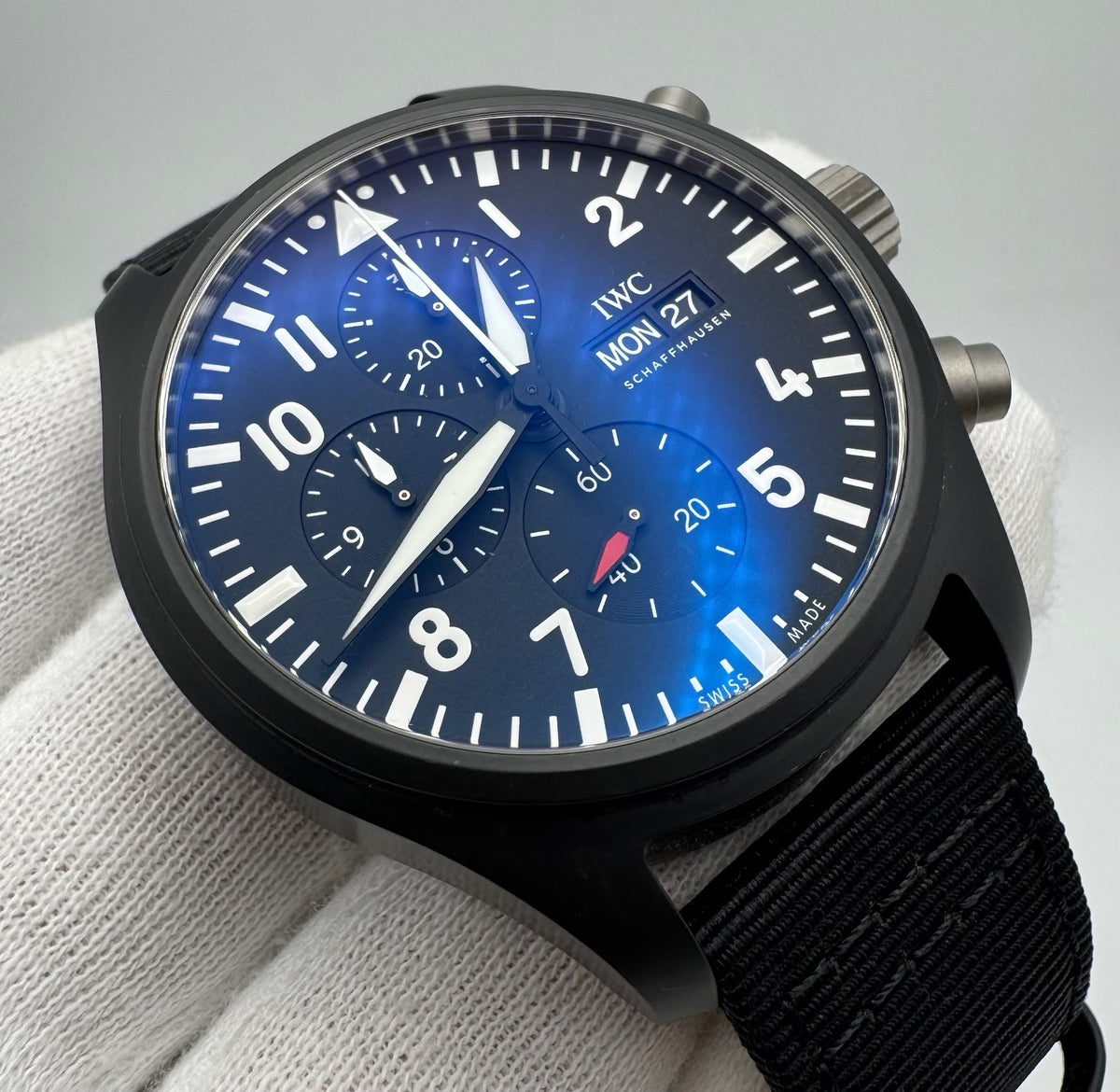 IWC Pilot Chronograph Top Gun IW389101 Black Dial Ceramic 44mm (Full-Set)