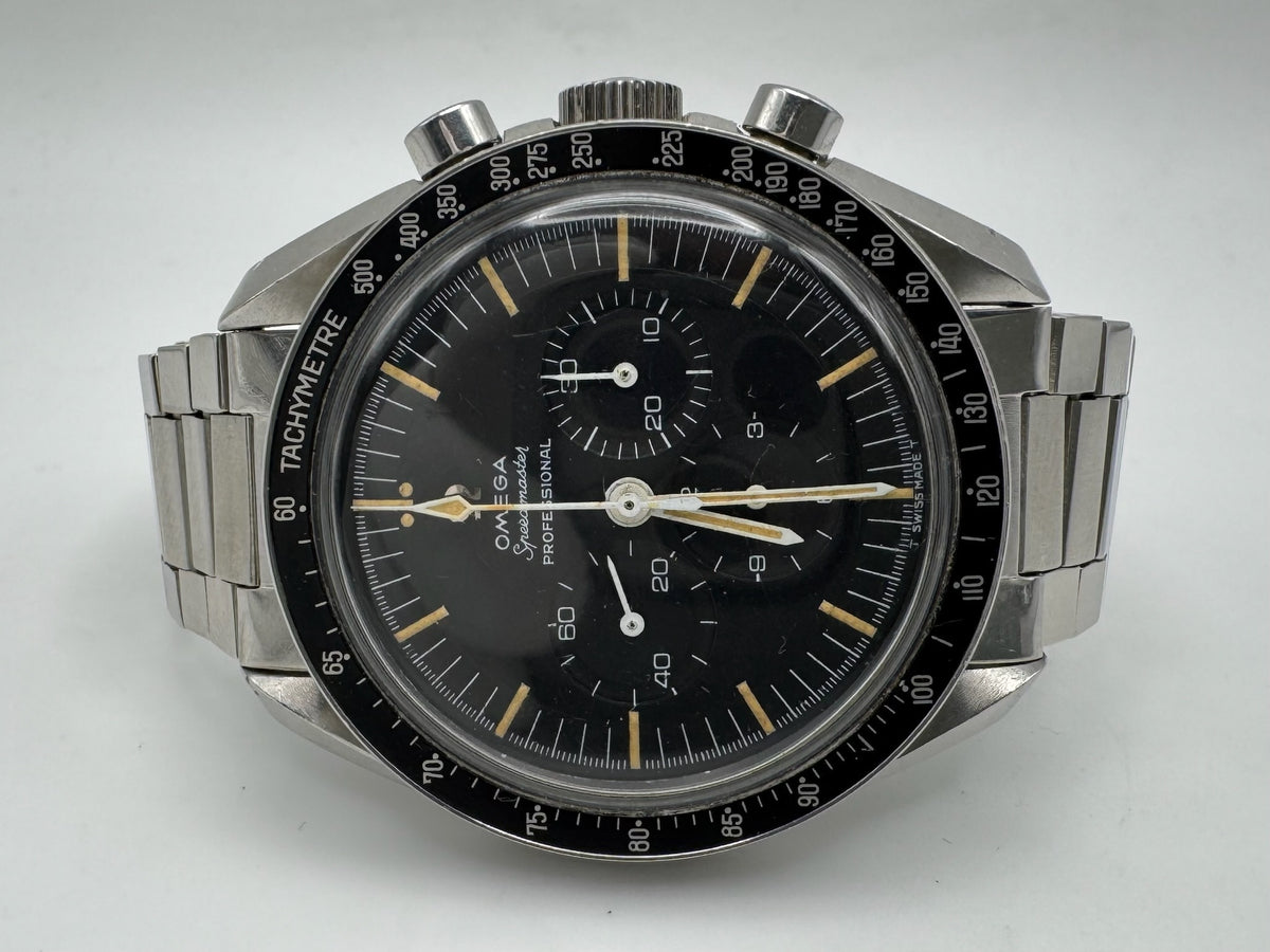 Omega Speedmaster Professional Moonwatch 105.012 Pumpkin Patina Step Dial Cal. 321 1965 (Unpolished)