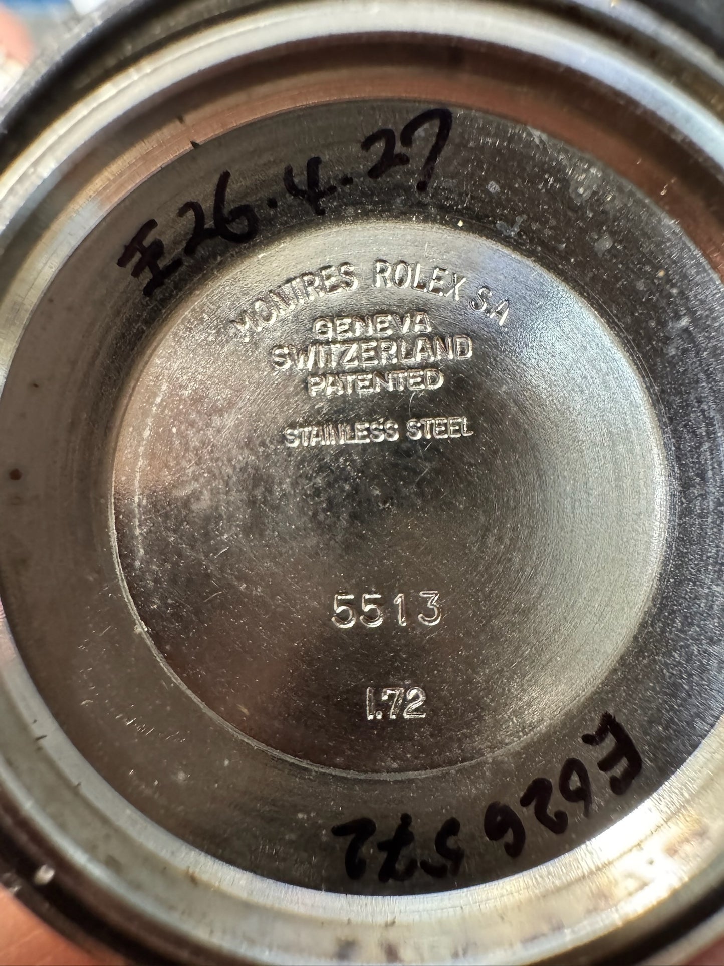 Rolex Submariner 5513 "Feet First" Pumpkin Patina 1972 (Full-Set/Serviced)
