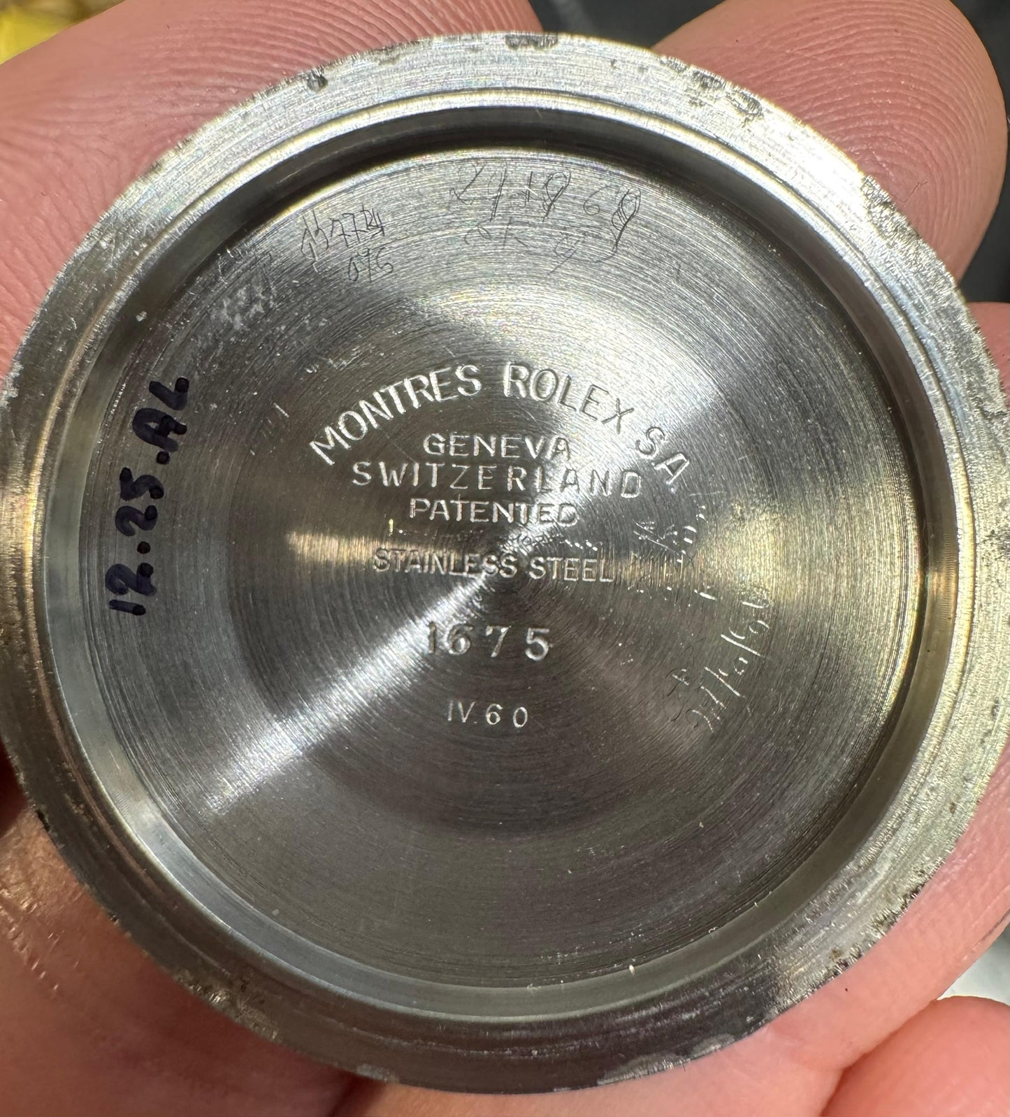 Rolex GMT-Master 1675 PCG Chapter Ring Underline Pepsi Gilt Dial 1960 (Full-Set)