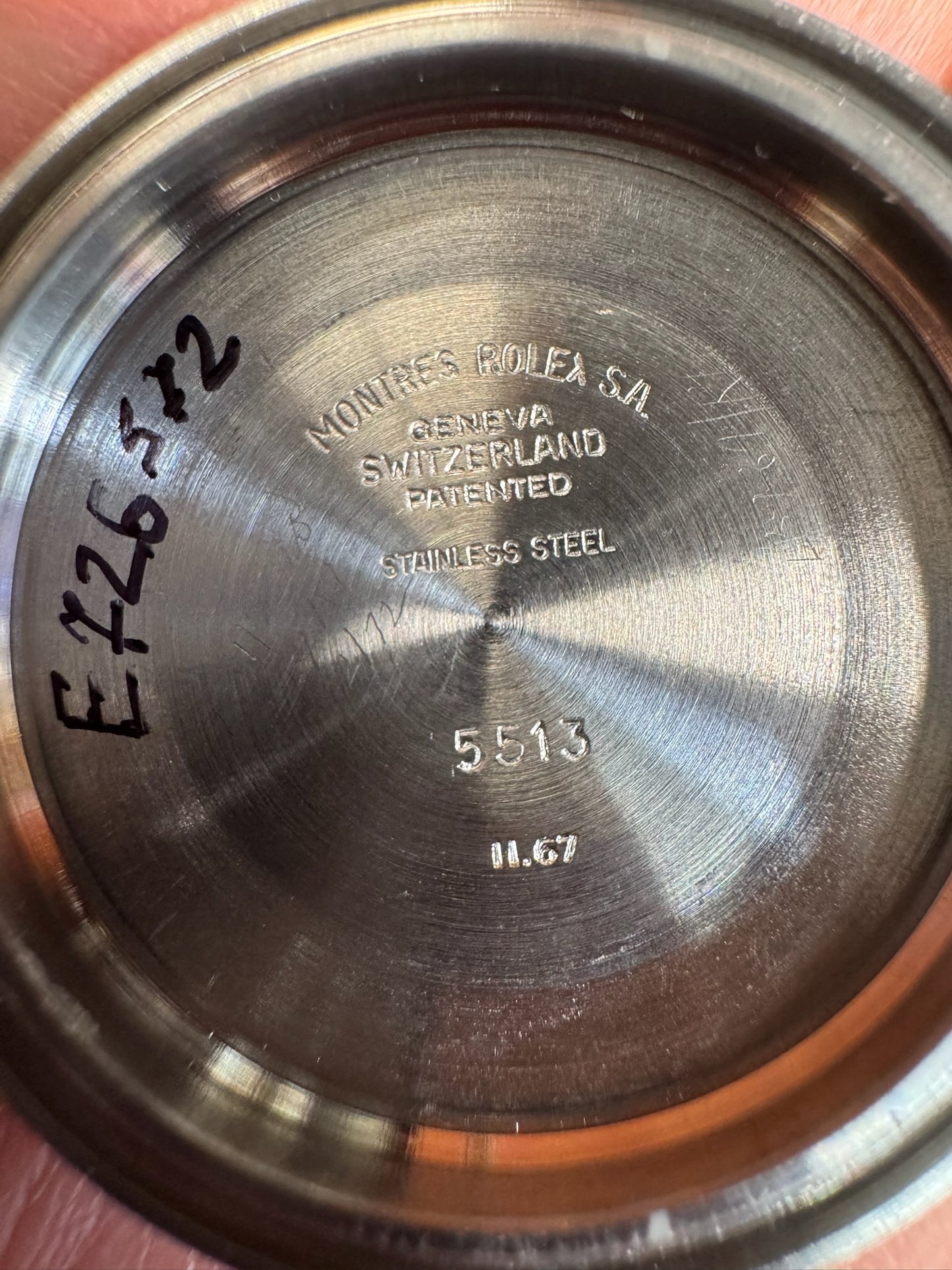 Rolex Submariner (No Date) 5512 "Meters First" Yellow Patina Zinc Sulfide Fat Font Insert 1967 (Full-Set/Mint/Serviced)