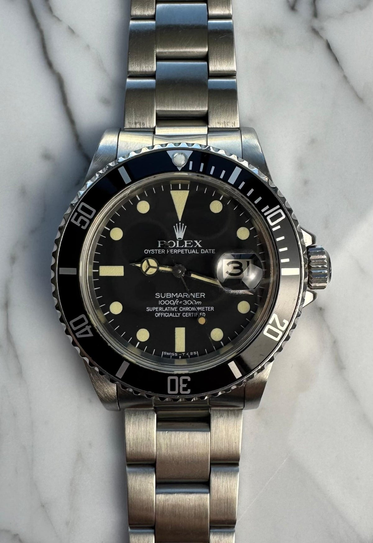 Rolex Submariner Date 16800 Black Matte Dial 1980 (Serviced)