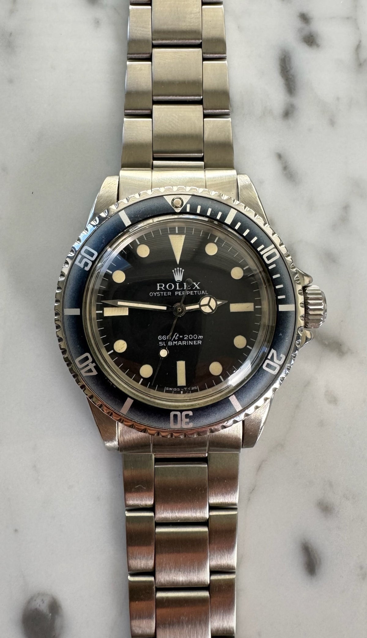 Rolex Submariner No Date 5513 Feet First Faded Blue Insert 1971 (Full-Set/Serviced)