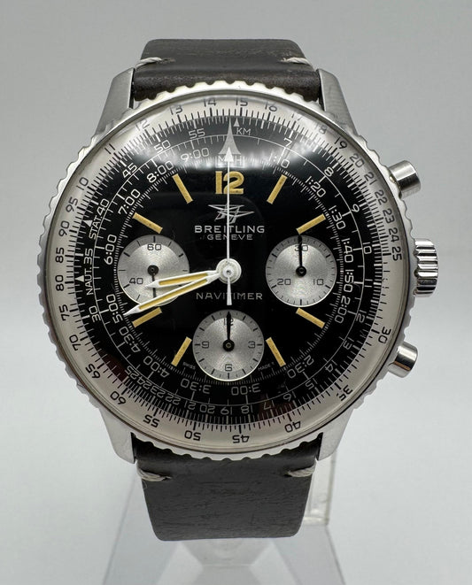 Breitling Navitimer 806 Vintage Steel Yellow Patina 1970 (Serviced)