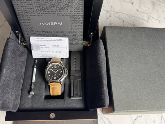 Panerai Luminor Base Logo PAM 01086 Black Dial 2026 (Full-Set/Unpolished)