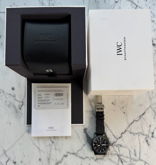 IWC Pilot Chronograph Top Gun Black Ceramic 46 2016 (Full-Set/Mint)