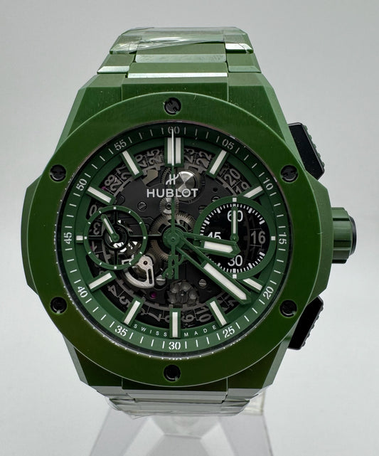 Hublot Big Bang Unico Full Green Ceramic 42 Skeleton Dial Limited Edition 250pcs 2022 (Papers/Mint)