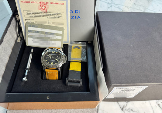 Panerai Luminor Submersible PAM24 A Series "Pica Sub" Tritium Dial Rare 1998 (Full-Set)
