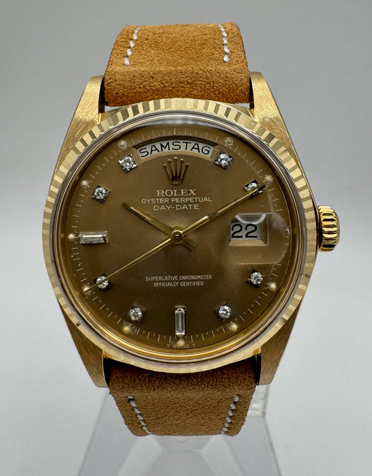 Rolex Day-Date 36 1803 OEM Ghost Diamond Dial 1976 Very Rare (Serviced)