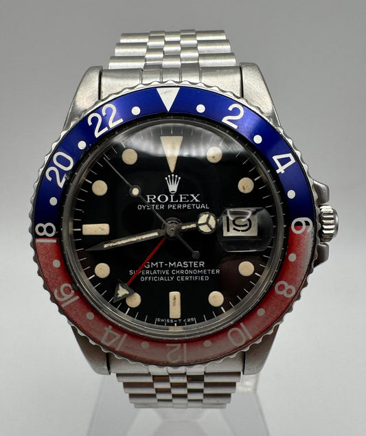 Rolex GMT-Master 1675 MK5 Pepsi Jubilee 1978 (Serviced)