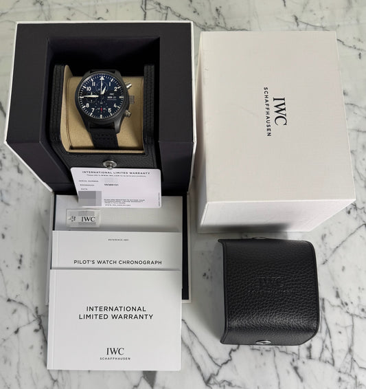 IWC Pilot Chronograph Top Gun IW389101 Black Dial Ceramic 44mm (Full-Set)