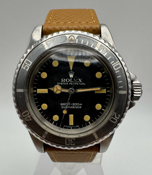 Rolex Submariner No Date 5513 Maxi Dial Feet First Yellow Patina Ghost Faded Bezel 1972