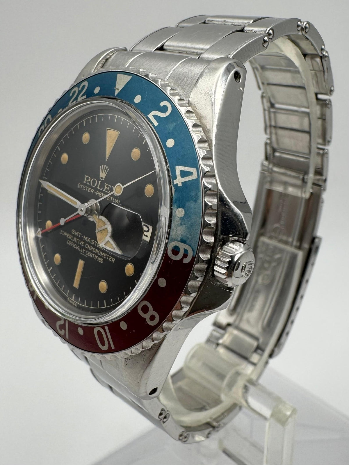 Rolex GMT-Master 1675 PCG Chapter Ring Underline Pepsi Gilt Dial 1960 (Full-Set)