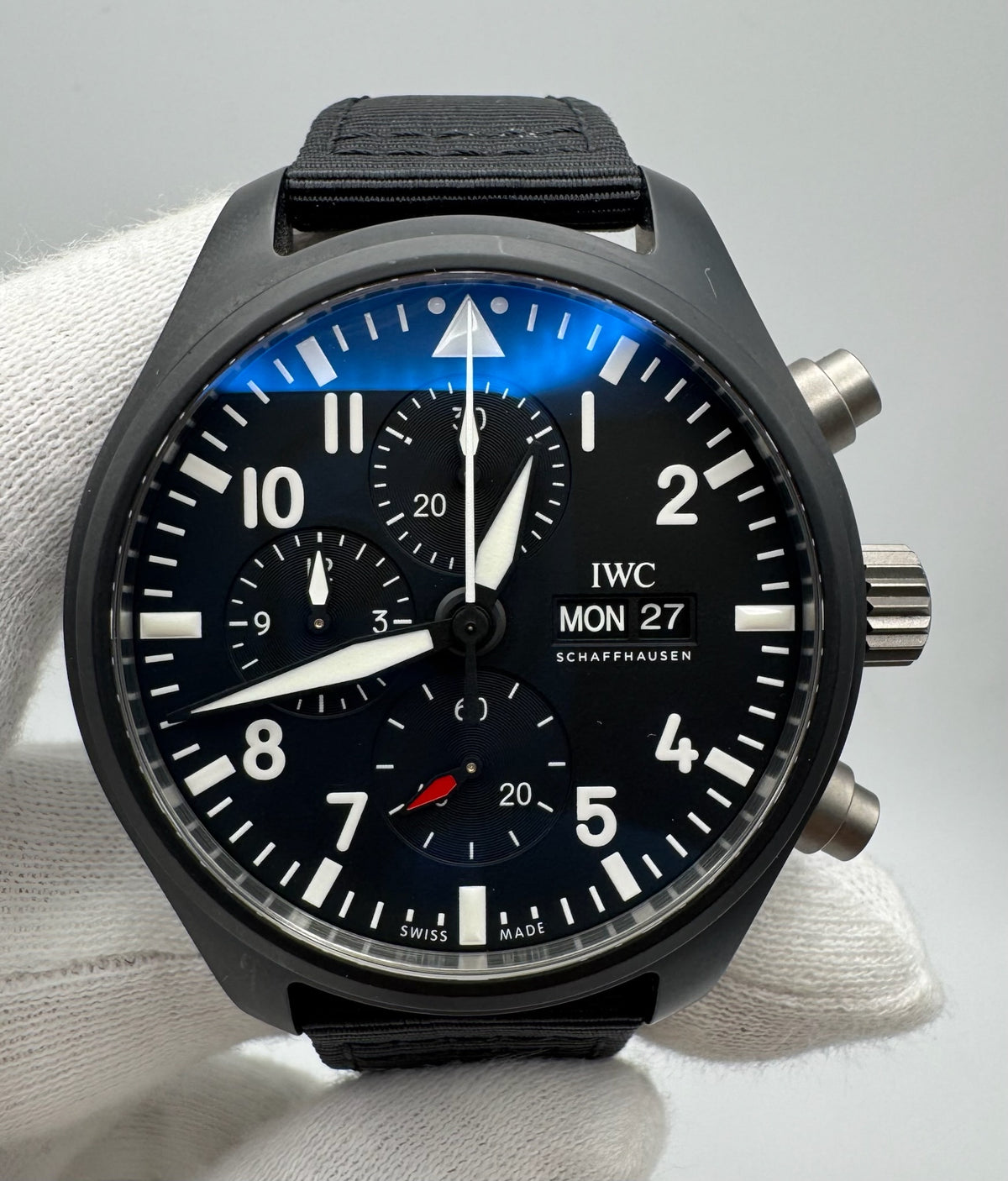 IWC Pilot Chronograph Top Gun IW389101 Black Dial Ceramic 44mm (Full-Set)