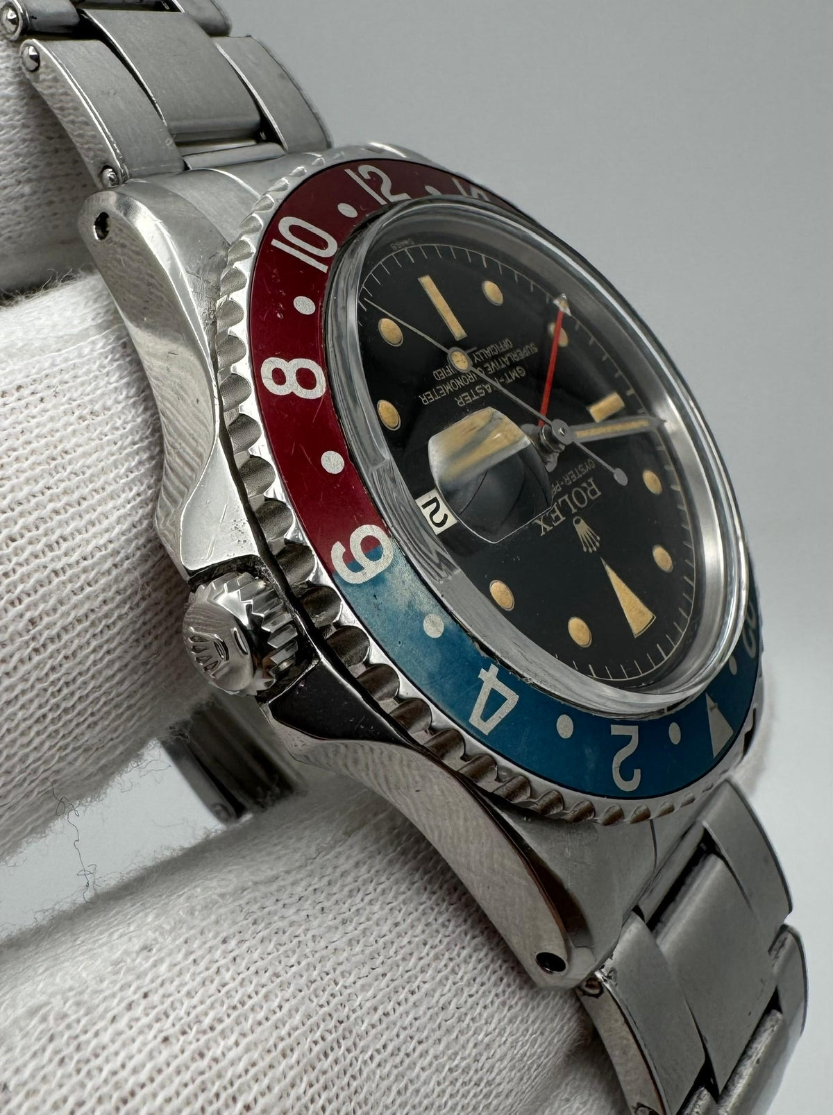 Rolex GMT-Master 1675 PCG Chapter Ring Underline Pepsi Gilt Dial 1960 (Full-Set)