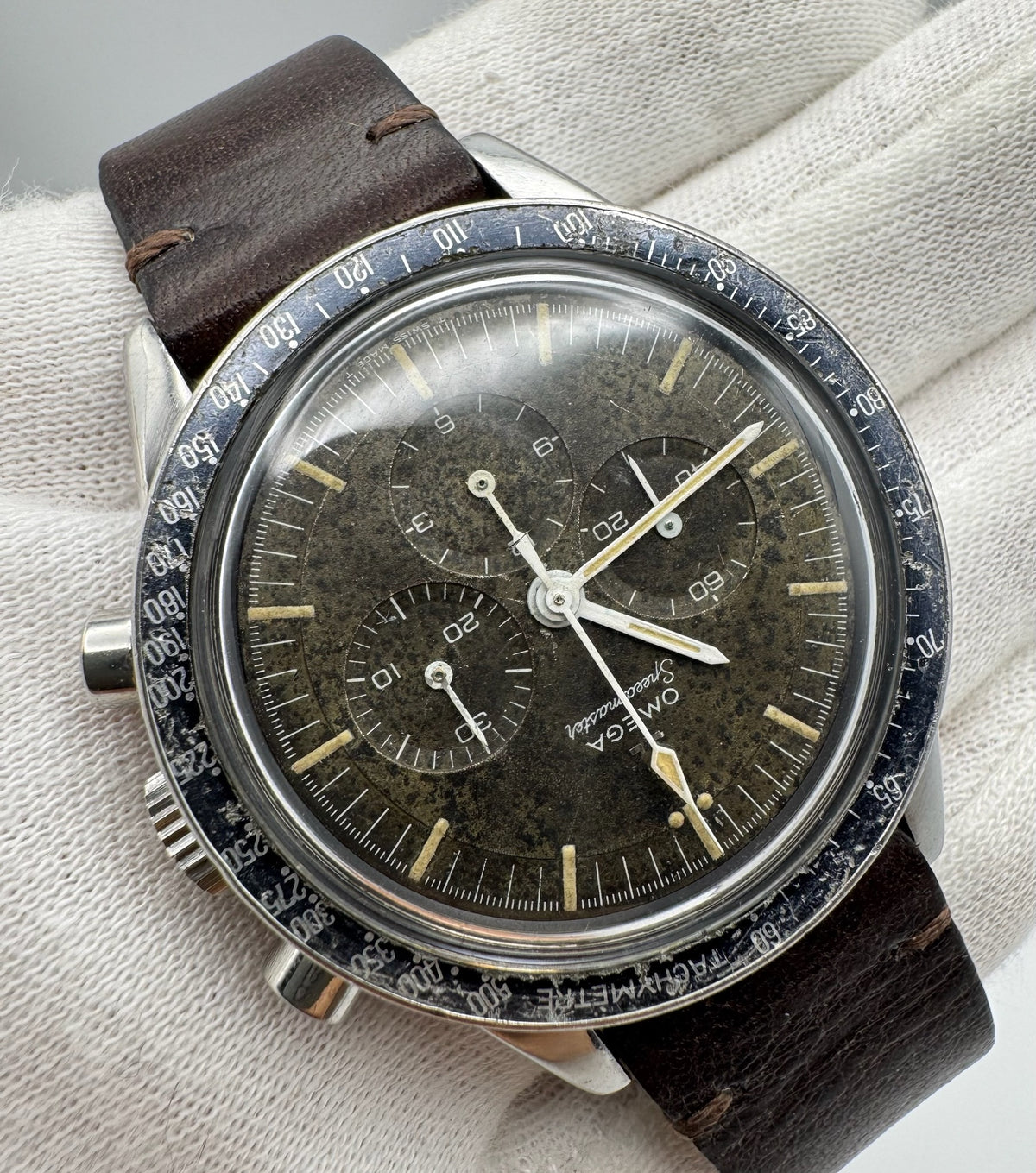 Omega Speedmaster "Ed White" 105.003-65 Tropical Dial Dot Over 90 Blue Bezel Cal. 321 1965