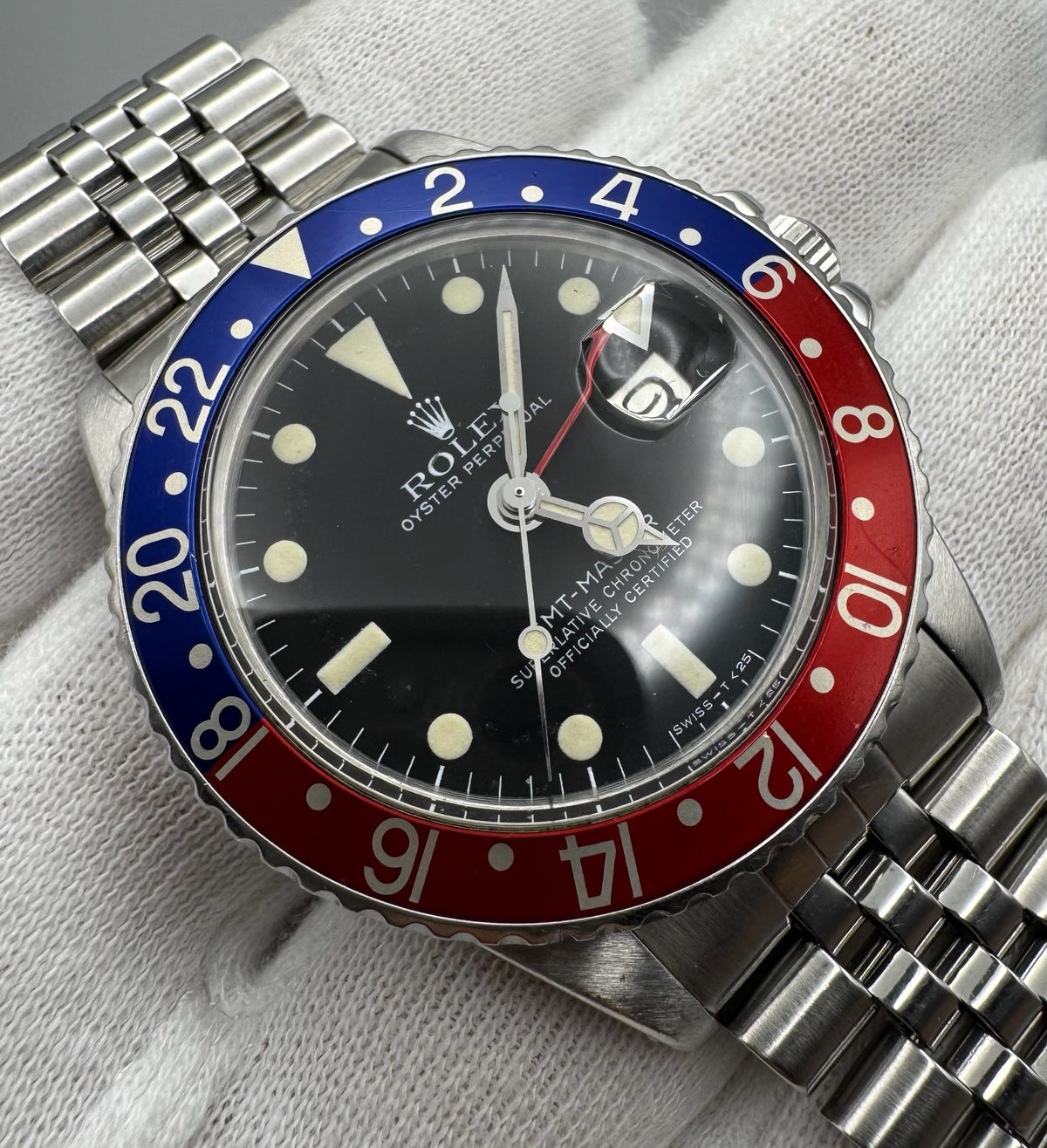Rolex GMT-Master 1675 MK4 Pepsi Jubilee Vintage 1978 (Serviced)
