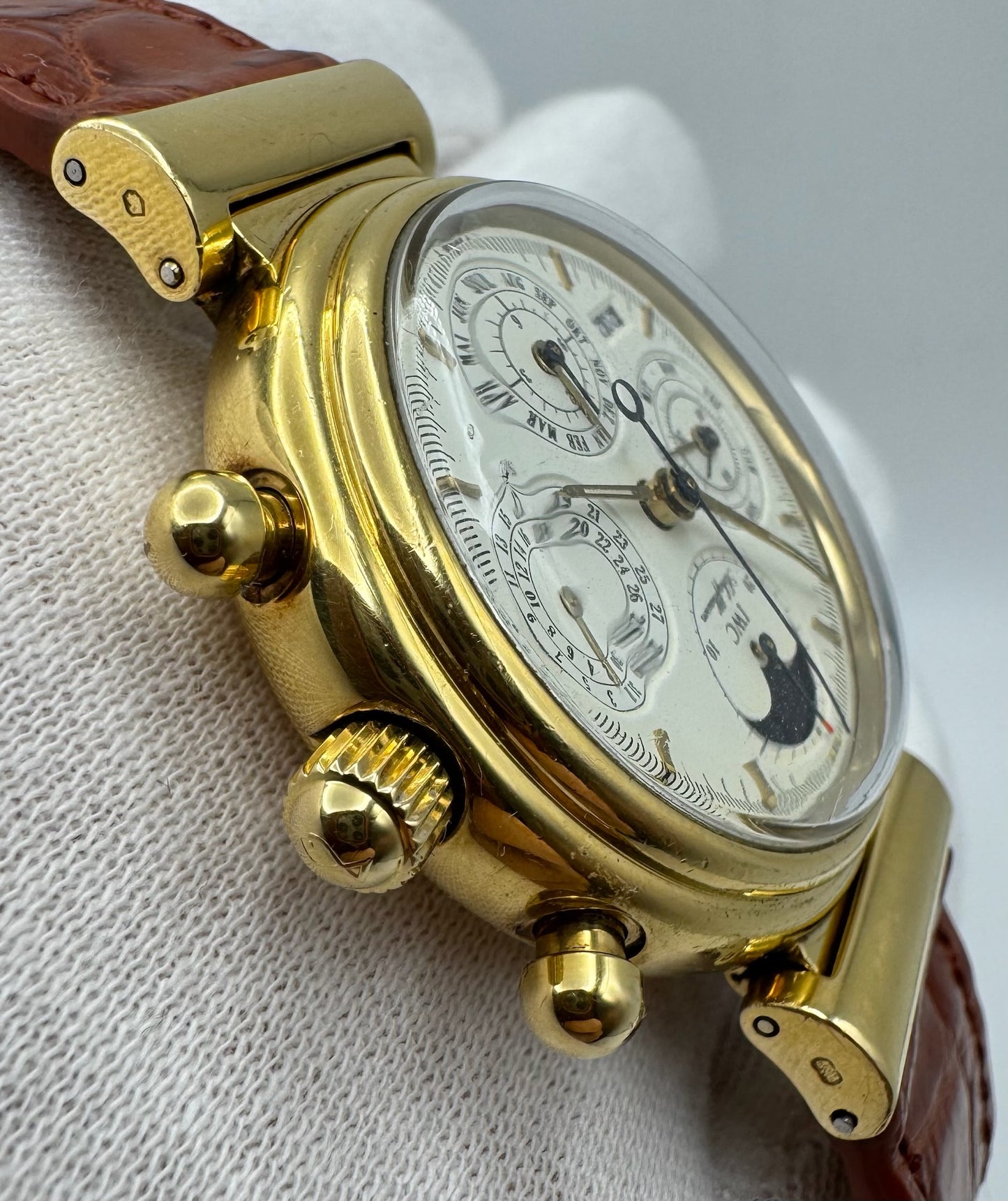 IWC Da Vinci Perpetual Calendar Chronograph Yellow Gold (Full-Set/Unpolished)