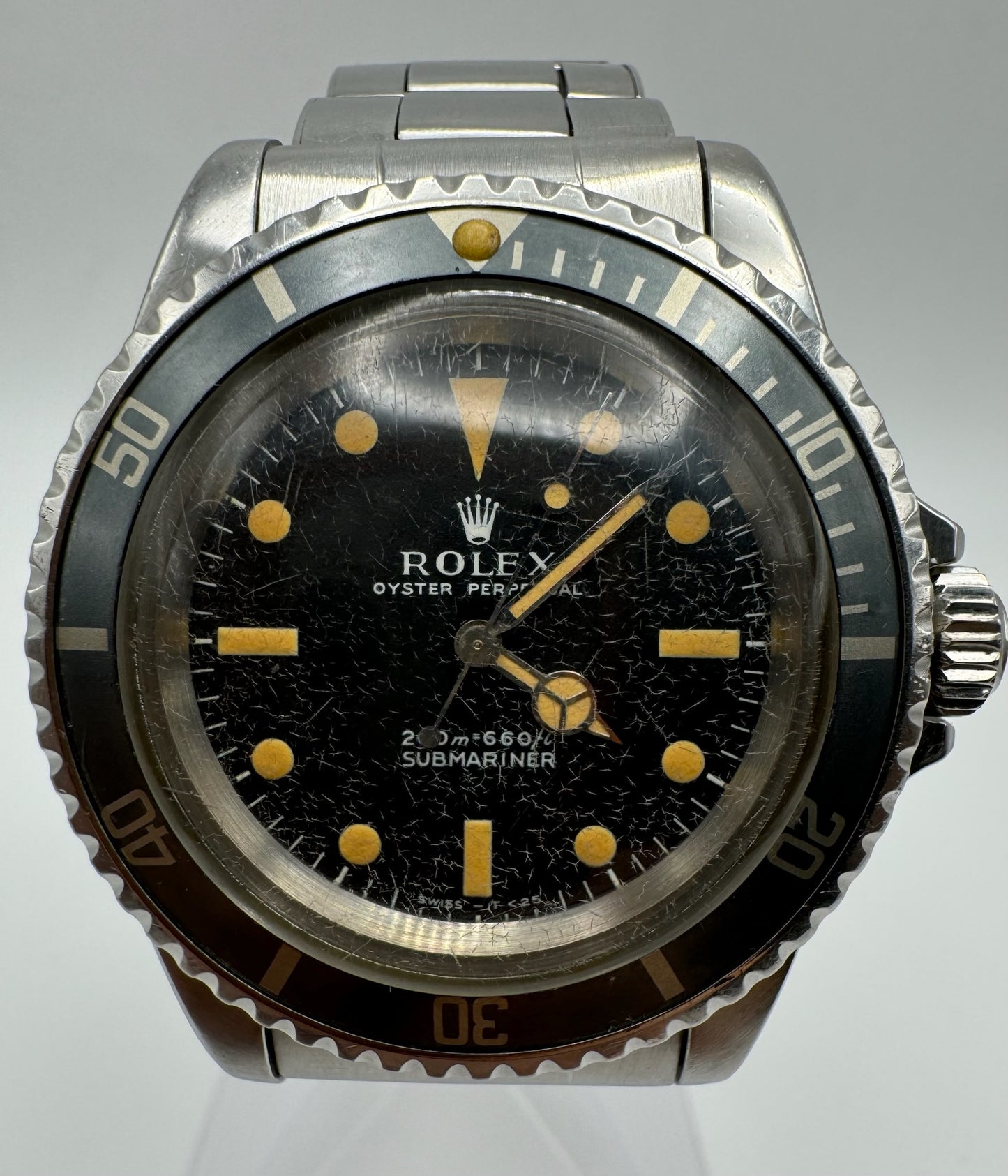 Rolex Submariner 5513 “Meters First” Pumpkin Dial Never Polished (Full-Set)