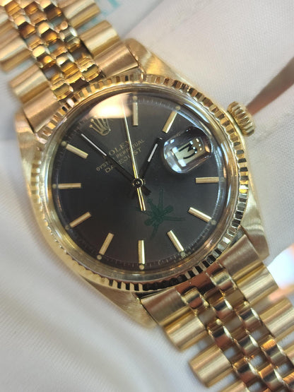 Rolex Datejust 36 Yellow Gold Grey Kabouss “Khanjar” Dial