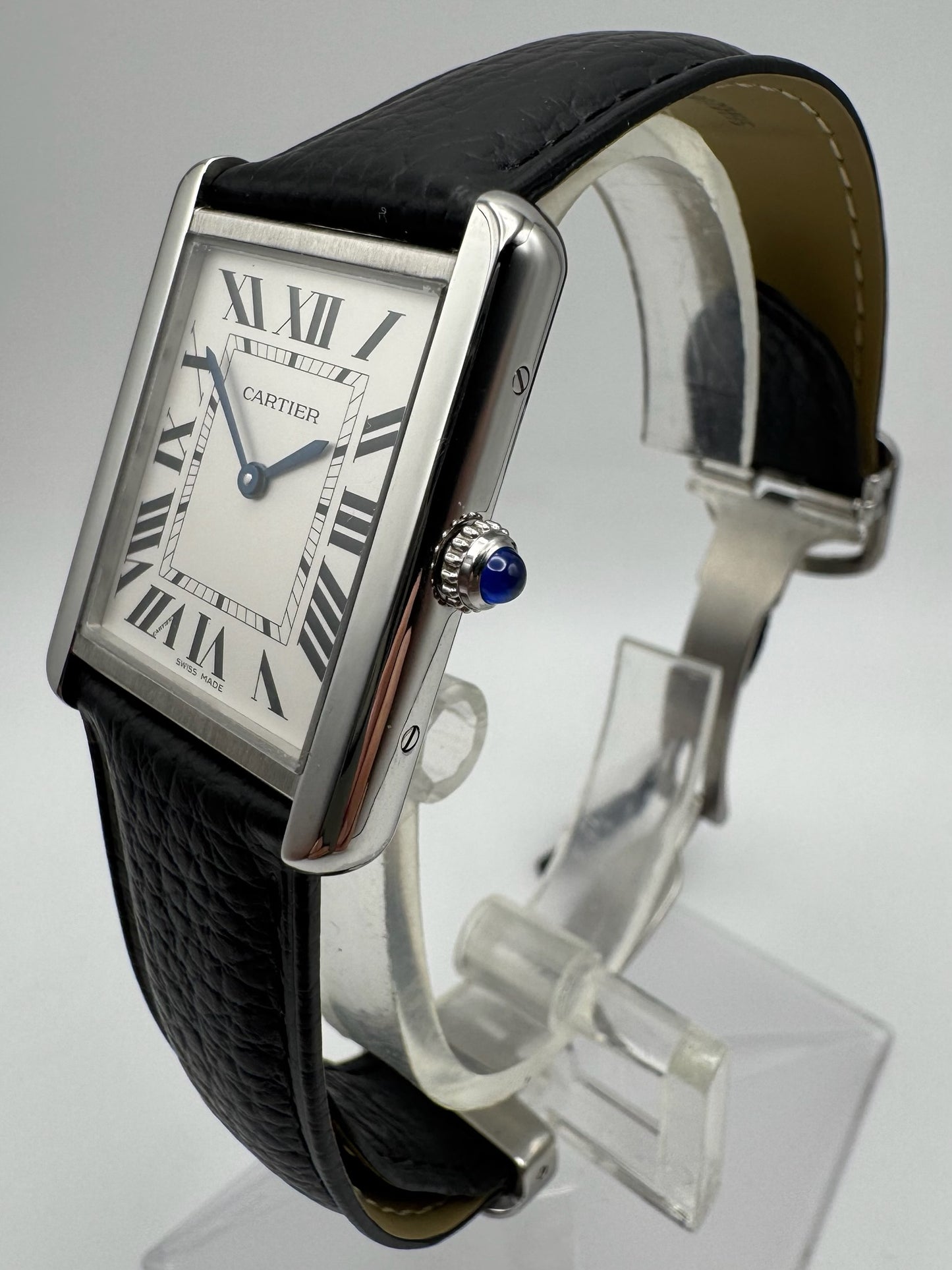 Cartier Tank Solo Steel Large Size Quartz Silver Dial 2020 (Full-Set/Mint)
