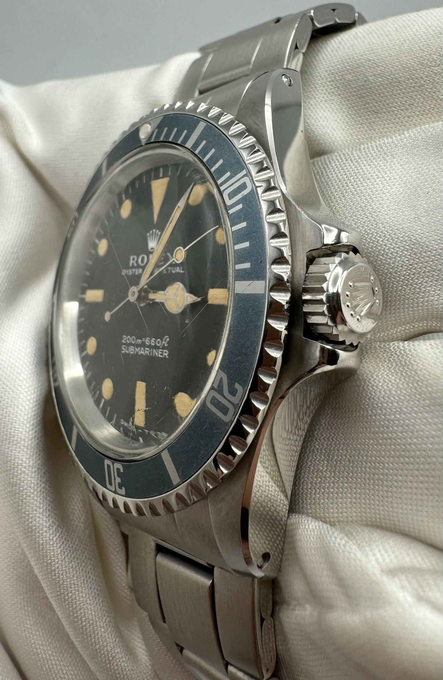 Rolex Submariner No Date Meters First Pumpkin Patina Blue Faded Insert