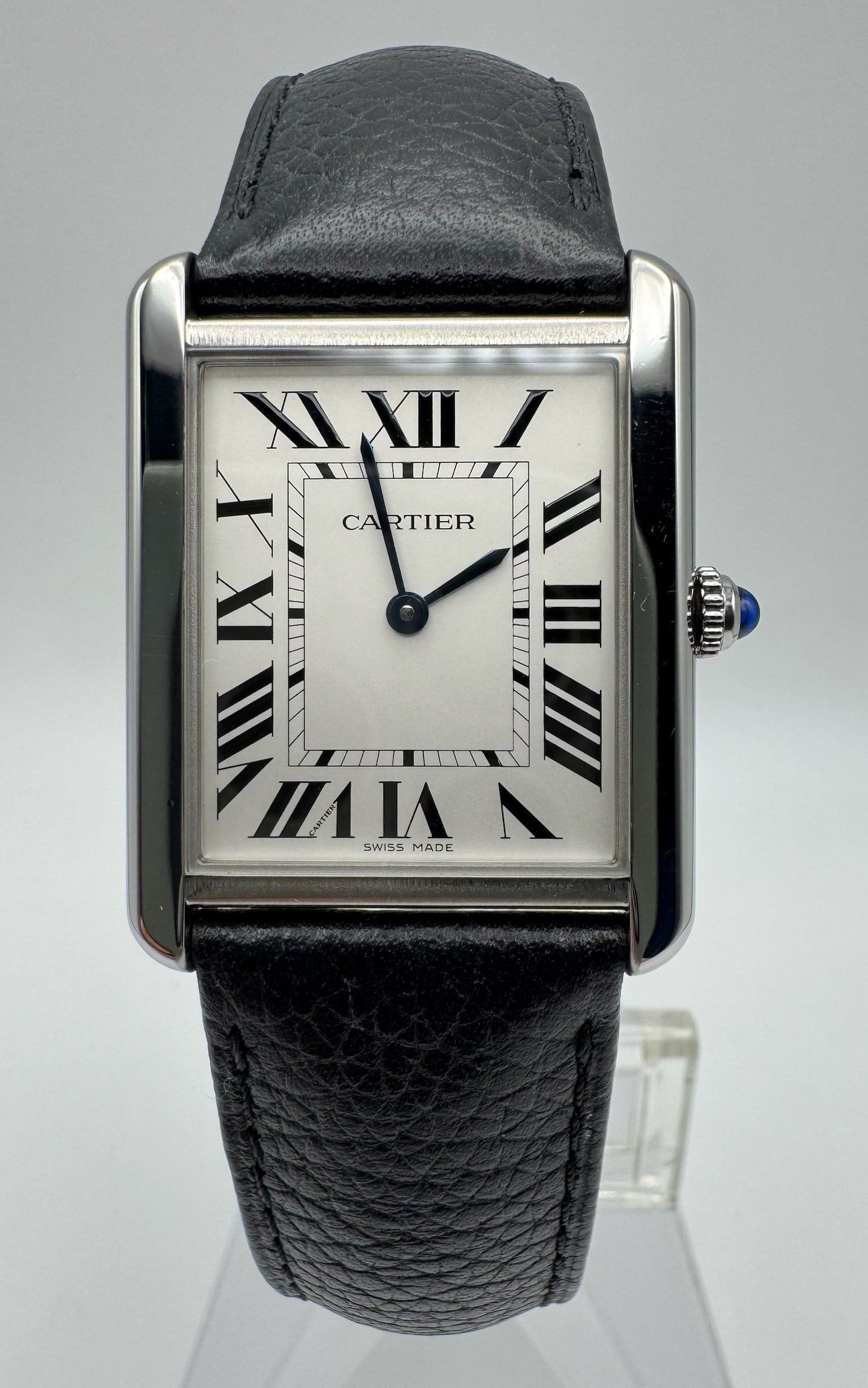 Cartier Tank Solo Steel Large Size Quartz Silver Dial 2020 (Full-Set/Mint)