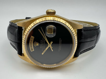 Rolex Day-Date 36 Black Onyx Dial 1981 (Serviced)