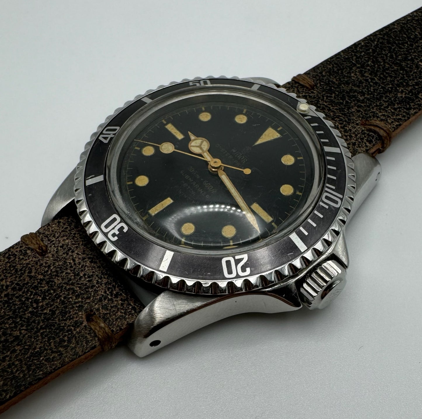 Tudor Submariner 7928 Glossy Gilt PCG Gold Hands Tropical Bezel 1961