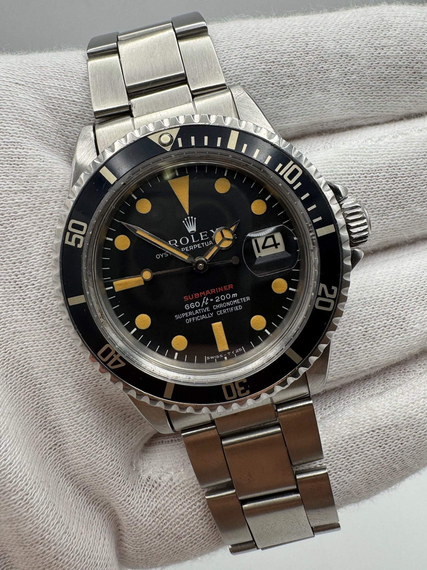 Rolex Submariner 1680 MK4 Red Stunning Patina (Full-Set/Serviced)