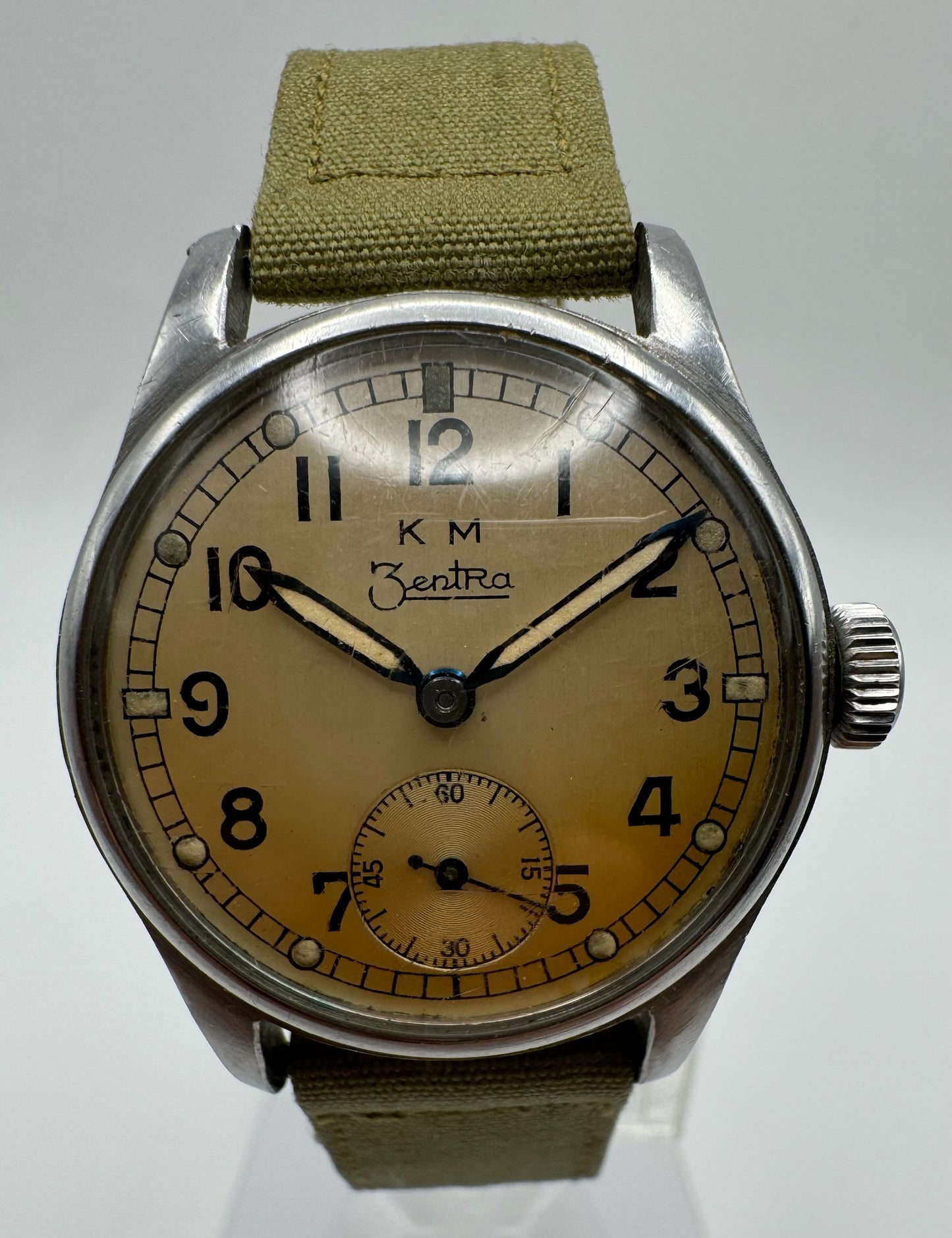 KM Zentra WWII German Navy Military Watch 1940’s (Unpolished)