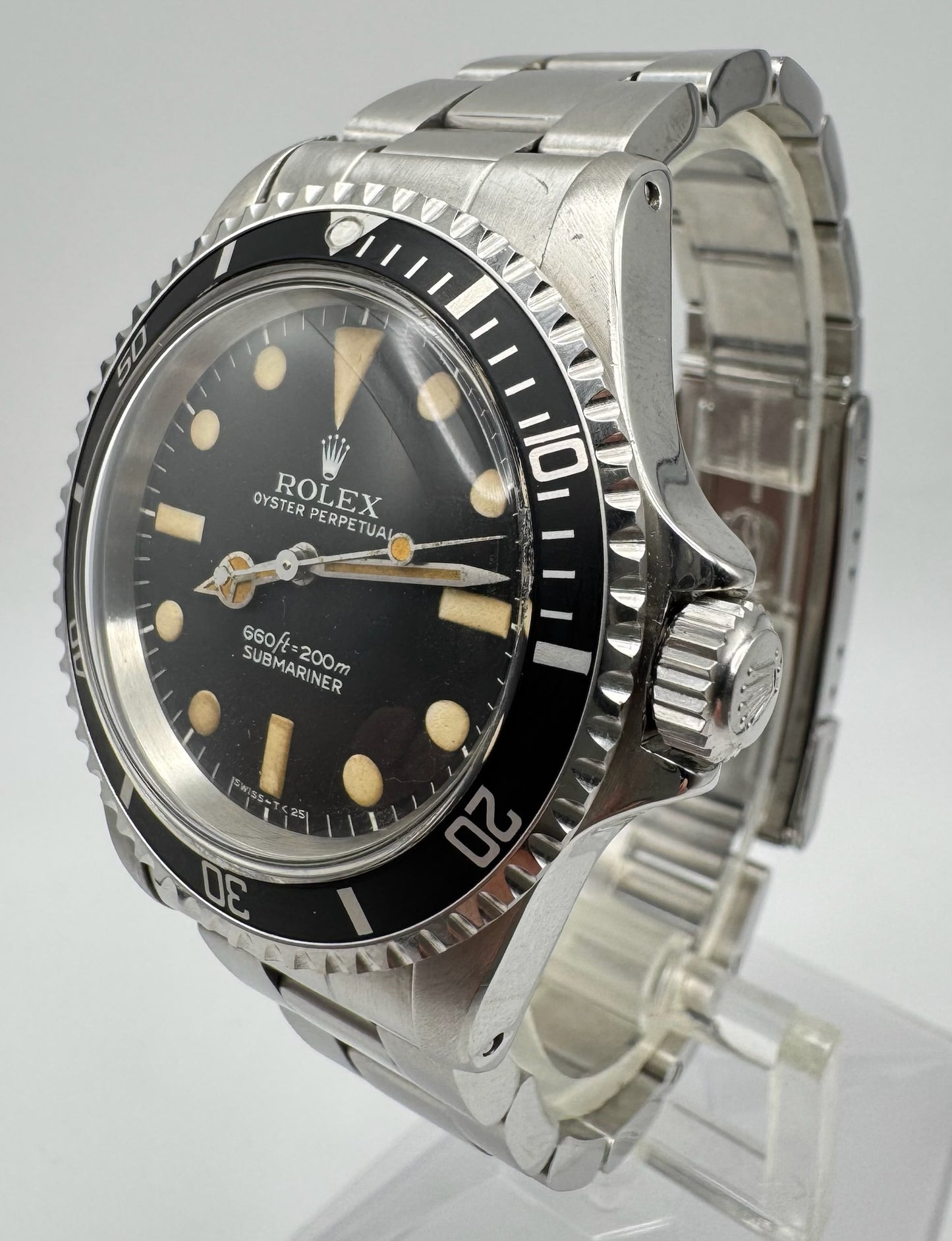 Rolex Submariner No Date 5513 Full Steel MK1 “Maxi Dial” (Serviced)