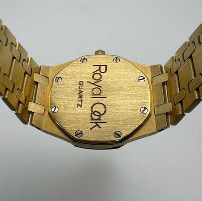 Audemars Piguet Royal Oak Full Yellow Gold 18K Champagne Dial Quartz 1984 (Papers & Service Box)