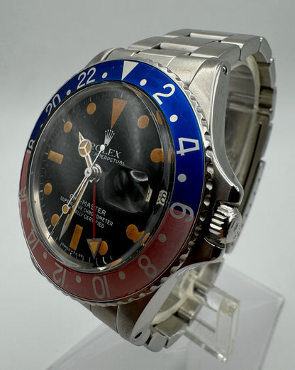 Rolex GMT-Master 1675 Mark VI Pumpkin Dial with Faded Pepsi Insert