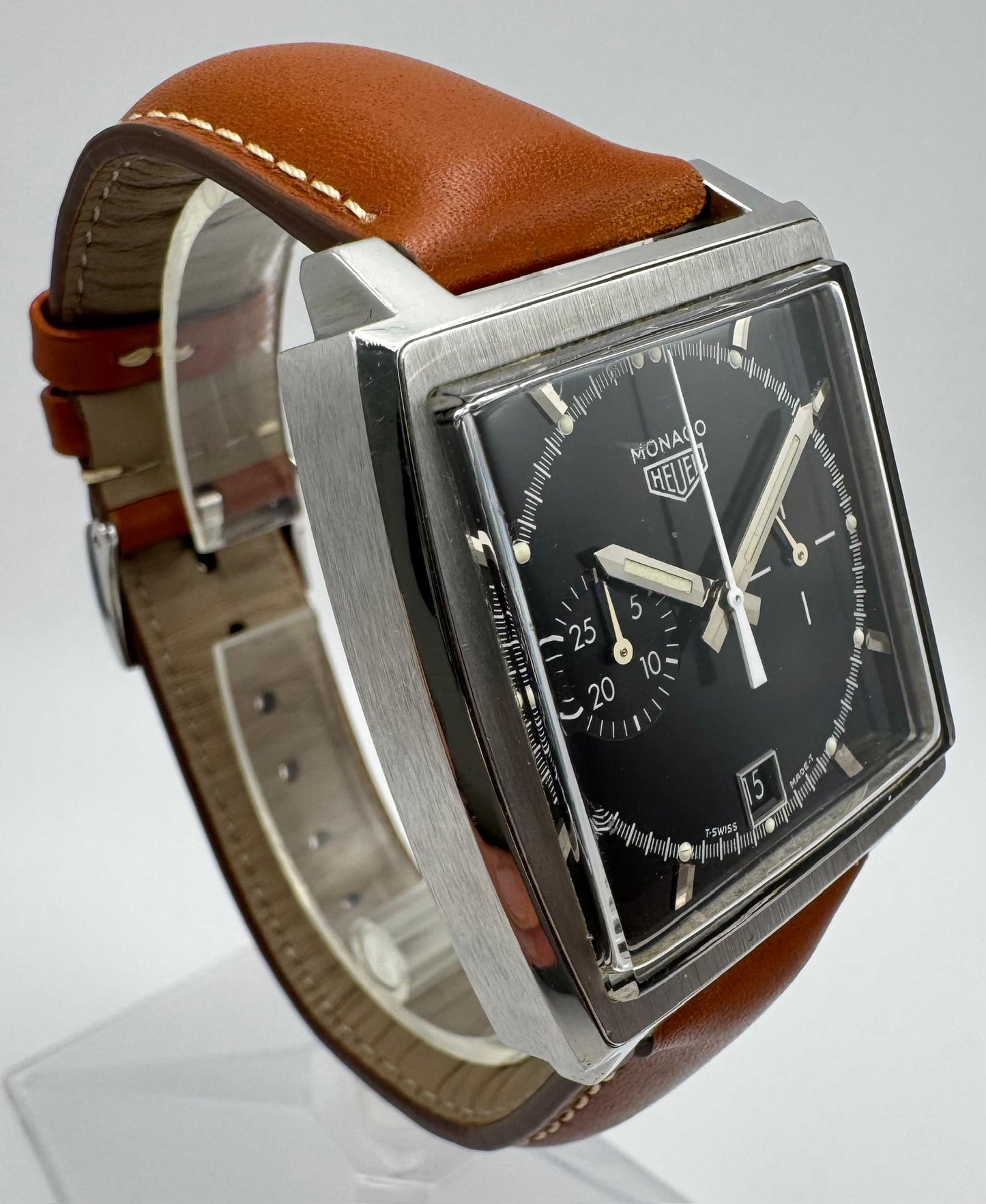 TAG Heuer Monaco Chronograph Steel Black Tritium Dial Limited Edition 5000pcs (Unpolished)