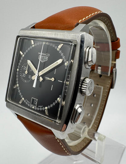 TAG Heuer Monaco Chronograph Steel Black Tritium Dial Limited Edition 5000pcs (Unpolished)
