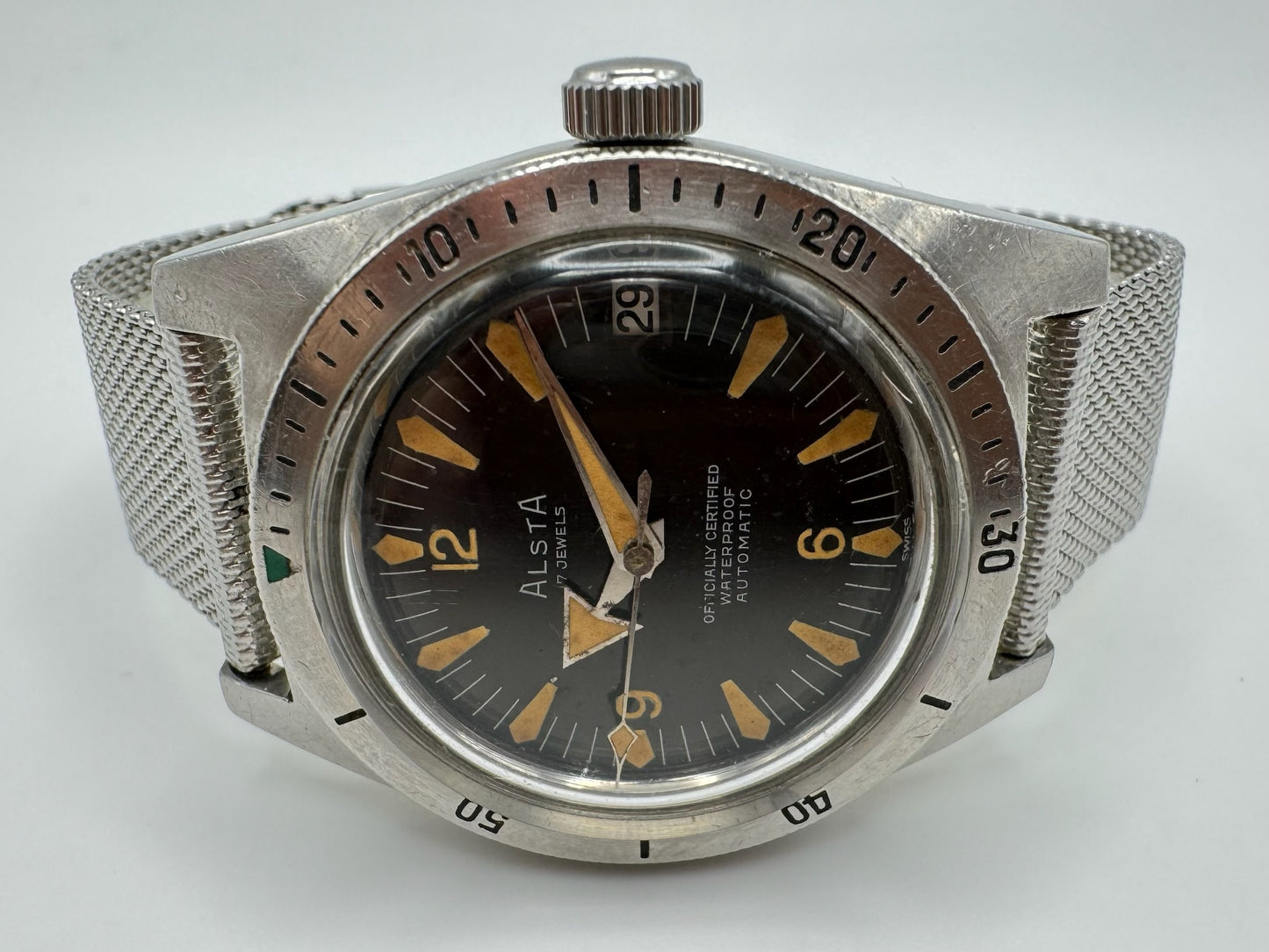 Alsta Vintage Deep Diver with Tritium Dial