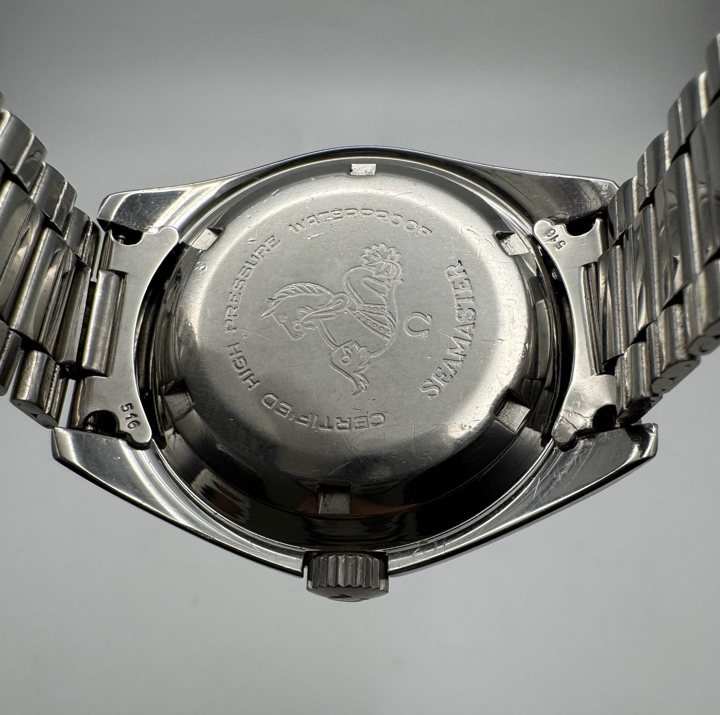 Omega Seamaster 300 Full Steel Yellow Patina Very Rare Original Owner 1960s (Unpolished)