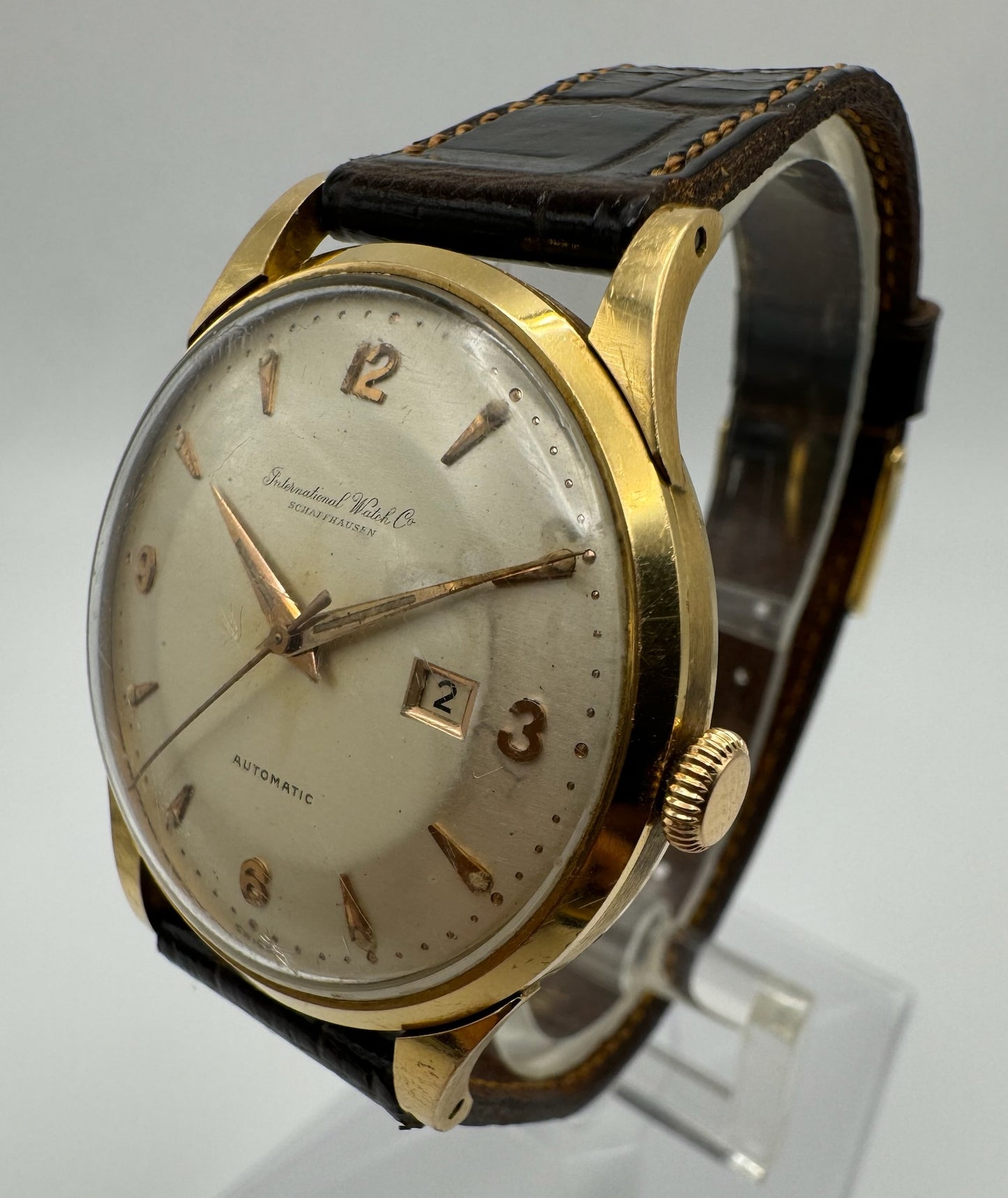 IWC Vintage 36 Rose Gold Automatic Pie Pan Dial (Unpolished)