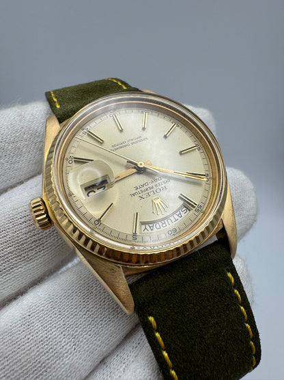 Rolex Day-Date 36 1803 Yellow Gold 18K Champagne Dial 1968