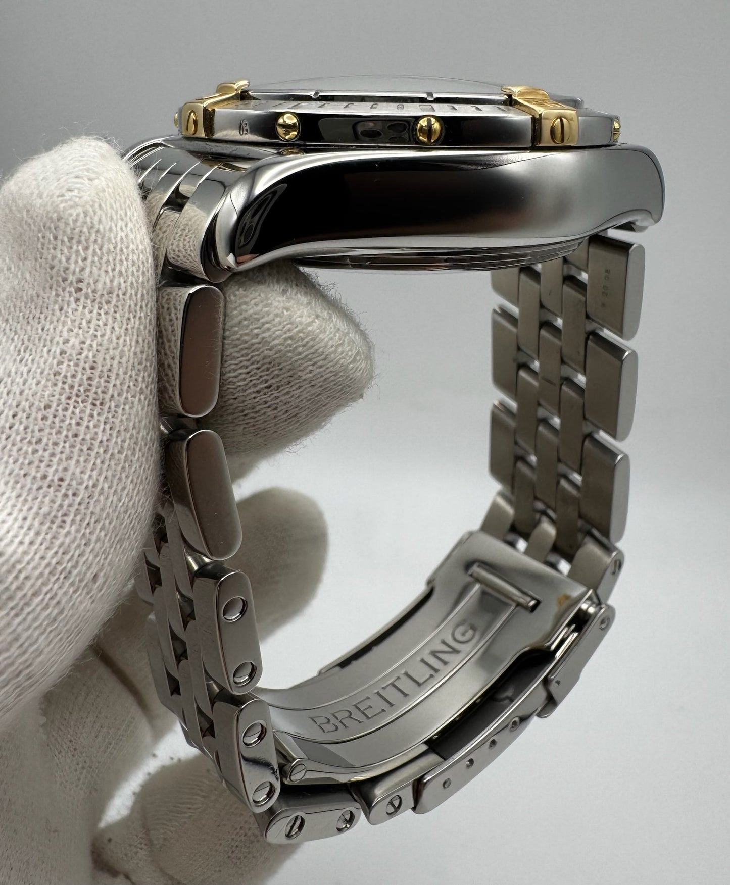 Breitling Chronomat Evolution Two Tone Blue Dial 2008 (Papers/Mint/Serviced)