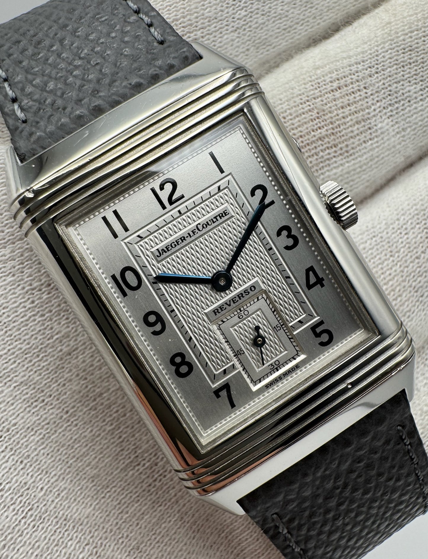 Jaeger-LeCoultre Reverso Duoface Day & Night Steel Manual Winding (Unpolished)