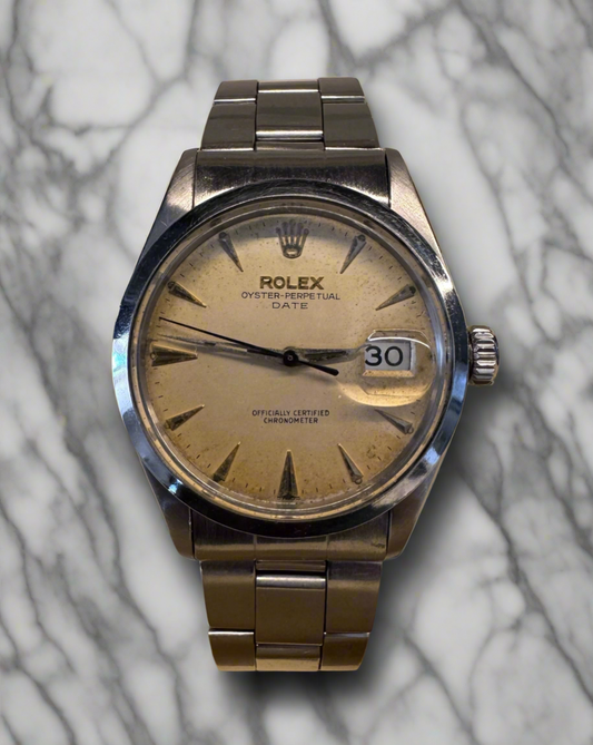 Rolex Oyster Perpetual Date 34 Full Steel Cream Dial (Serviced)