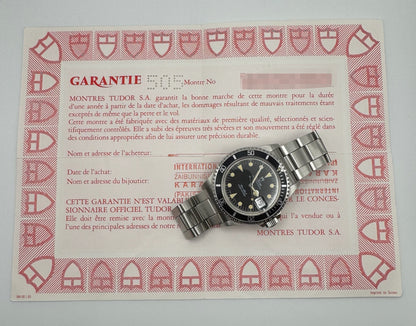 Tudor Submariner Vintage 79090 Yellow Patina 1993 (Full-Set/Unpolished)