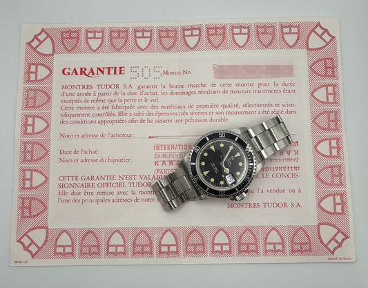 Tudor Submariner Vintage 79090 Yellow Patina 1993 (Full-Set/Unpolished)