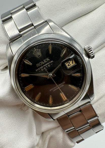 Rolex Oyster Perpetual Date 34 Roulette Black Glossy Gilt